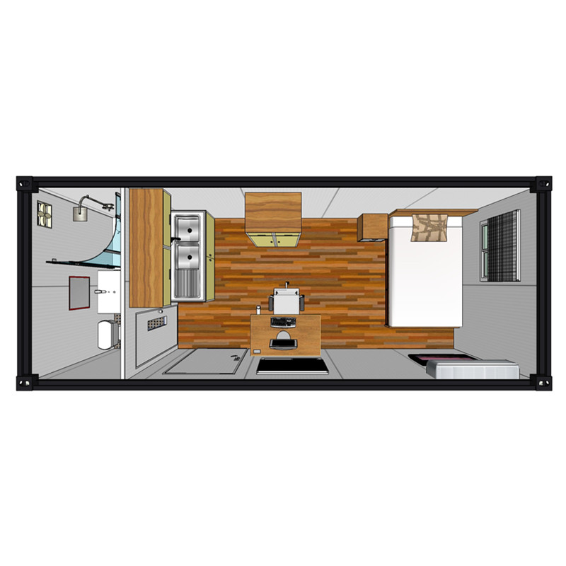 Pitched Roof Container House plan